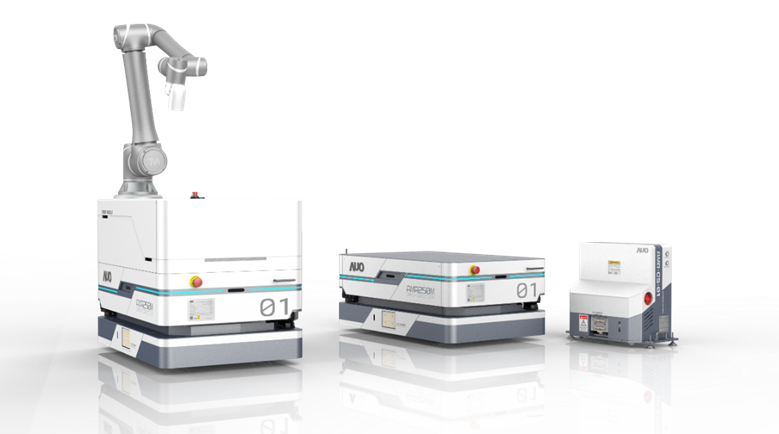 js3333线路检测中心(上海)有限公司數位開發的自主式移動機器人（AMR250M），搭配全向輪並結合AI演算法、2D LiDAR、3D攝影機等技術，協助客戶實現產線全自動化